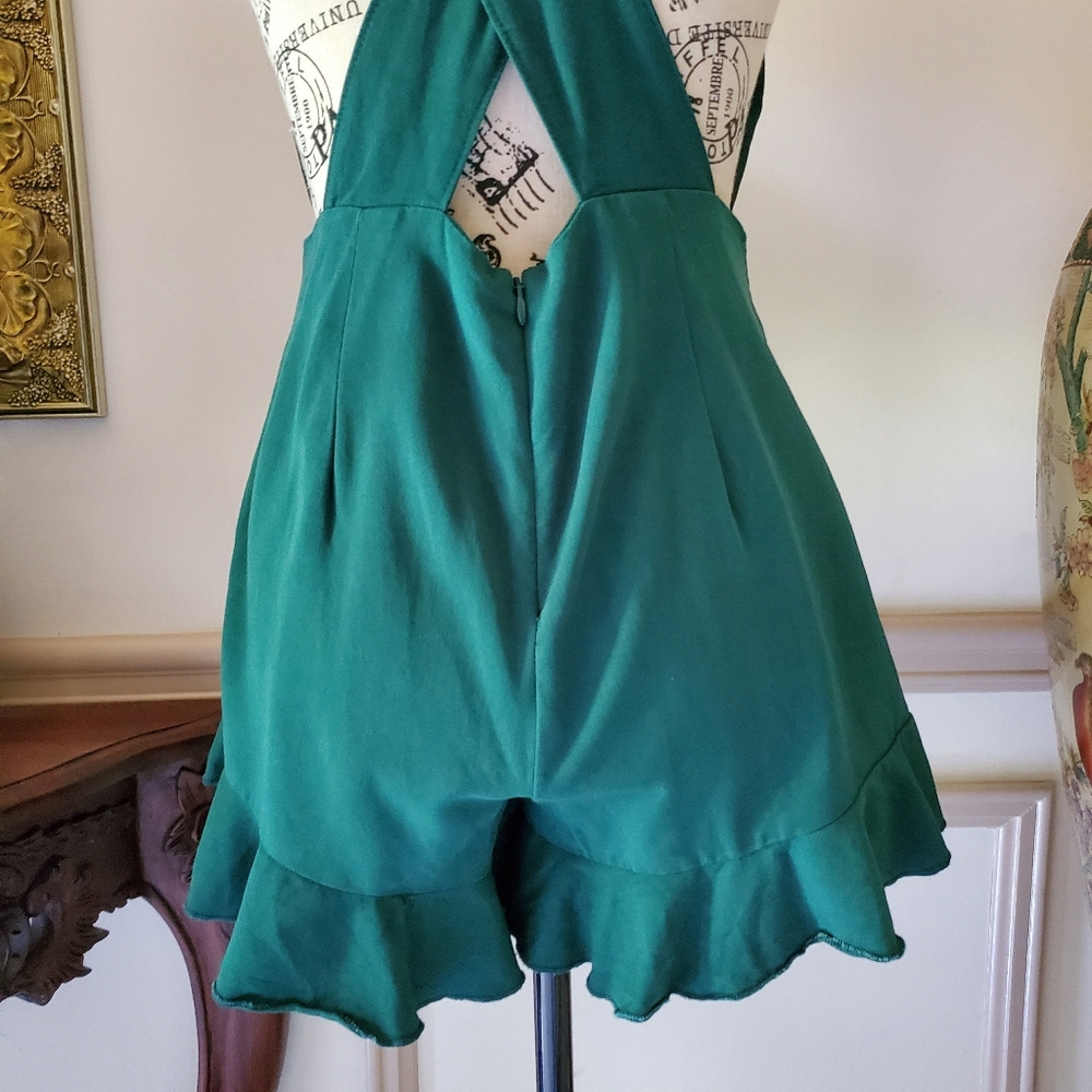 Dazey L.A. Artisan Boho Ruffle Hem Romper - Picture 7 of 13